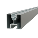 Aluschiene | 1,28m-4,8m | Silber/Schwarz