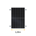 Aluschiene | 1,28m-4,8m | Silber/Schwarz
