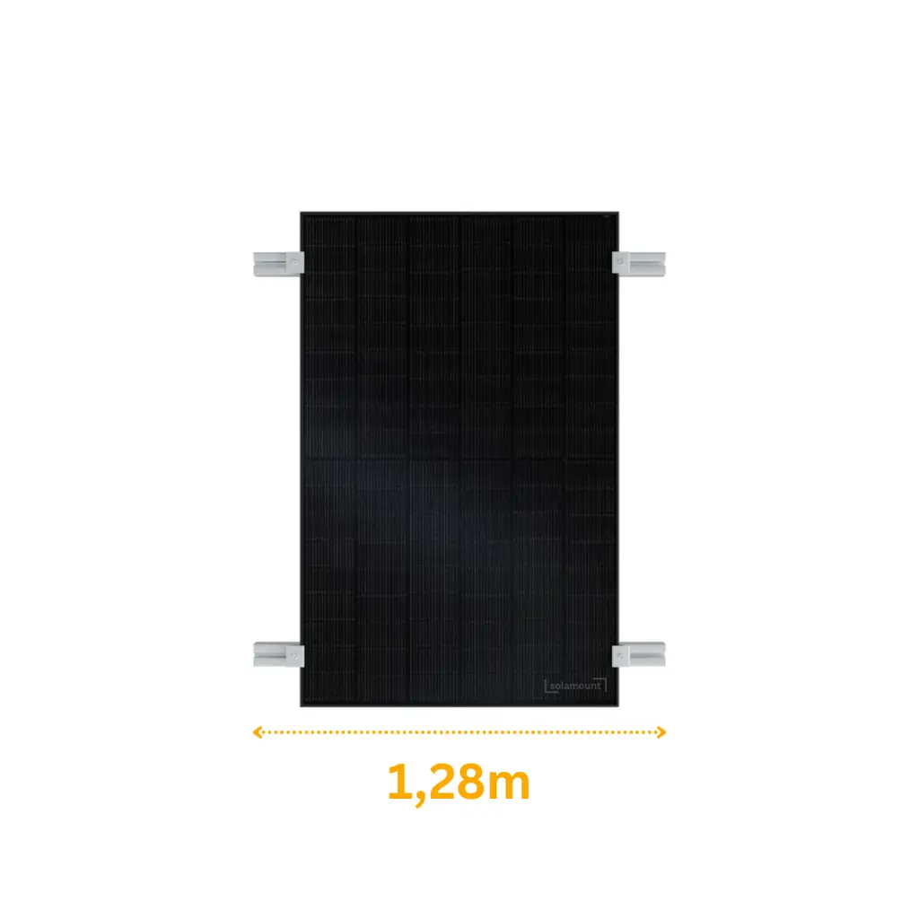 1,28m Aluschiene mit Solarmodul.webp