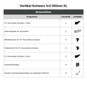 552_Vertikal Schwarz 1x3 150mm XL.webp