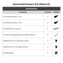 724_Horizontal Schwarz 1x4 150mm XL.webp