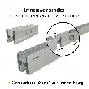 Silberne Aluschiene mit Innenverbinder.webp