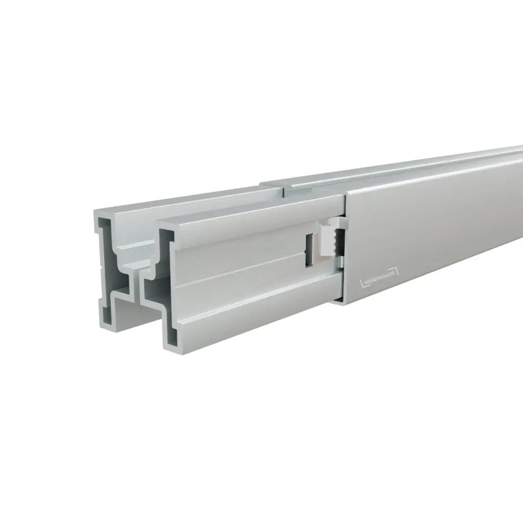 Innenverbinder bei Silberner Aluschiene.webp