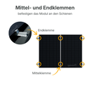 Balkonkraftwerk Halterung Trapezblech