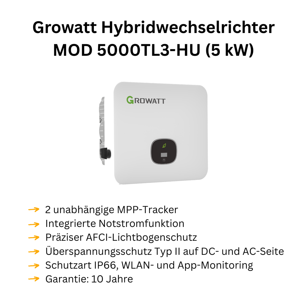 Info: Growatt Wechselrichter MOD 5000TL3-HU (5 kW)