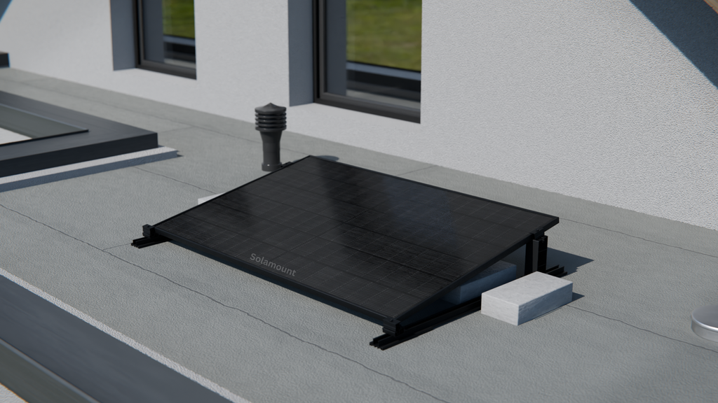 Halterung Flachdach für 1 Solarmodul | Solamount