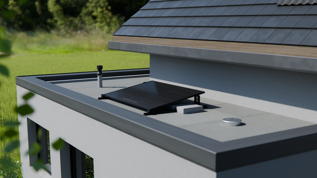 Halterung Flachdach für 1 Solarmodul | Solamount