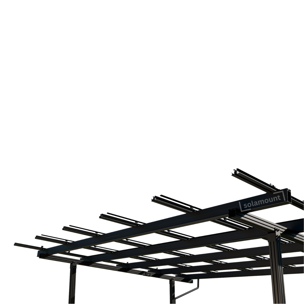 Solarcarport Halterung für 2 Autos