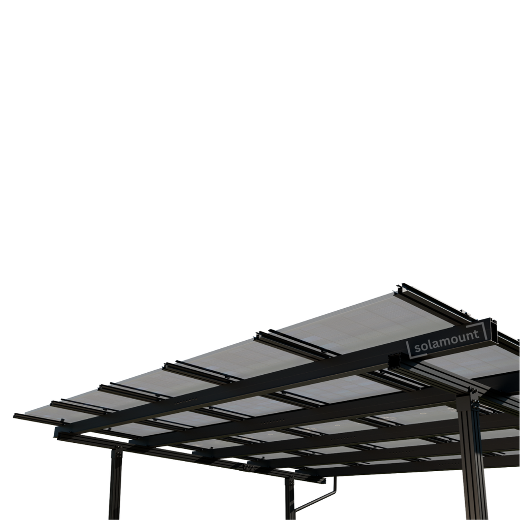Solarcarport Halterung für 2 Autos