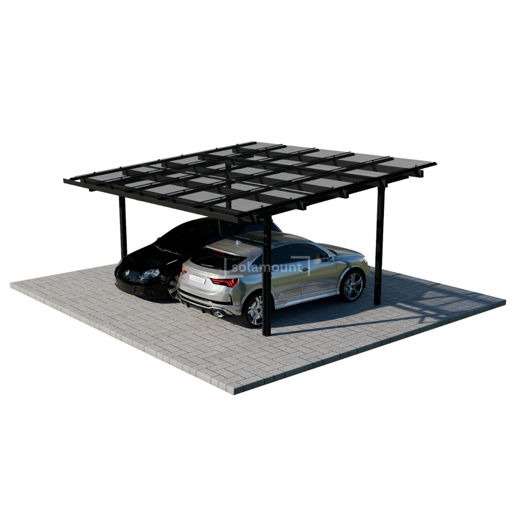 Solarcarport Halterung für 2 Autos