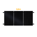 Restposten Aluschiene 3,6m Silber oder Schwarz | H-Profil | Solamount