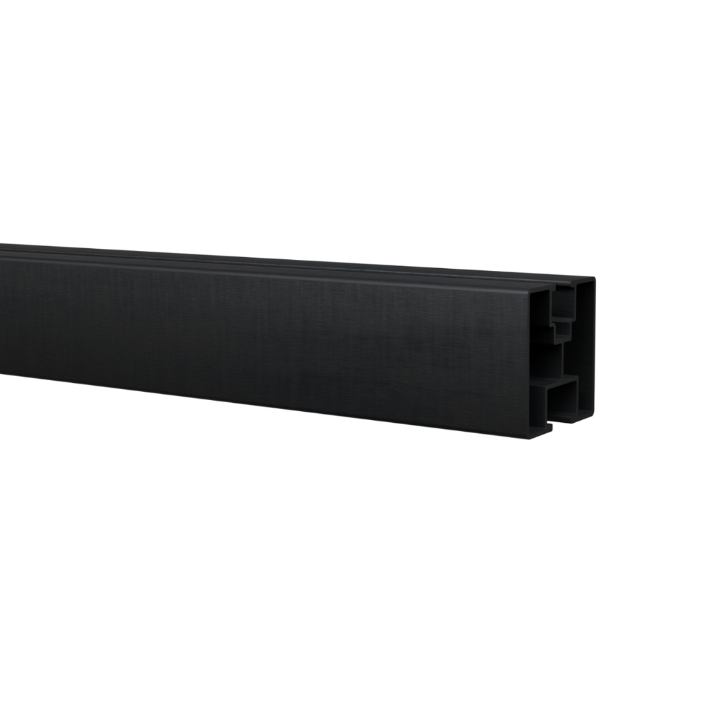 Restposten Aluschiene 3,6m Silber oder Schwarz | H-Profil | Solamount