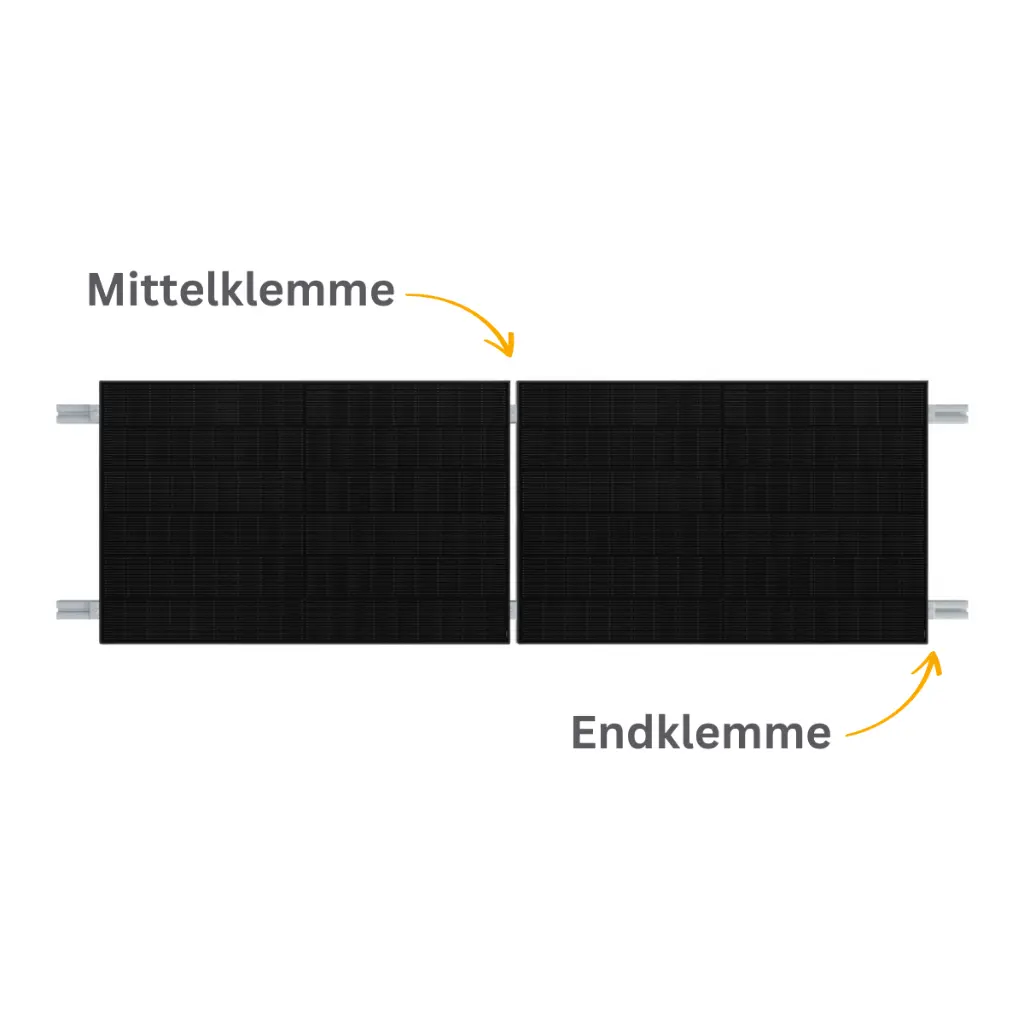 Full Black Solarmodule horizontal mit Klemmen.webp