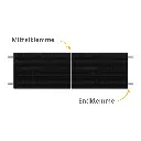 Full Black Solarmodule horizontal mit Klemmen.webp
