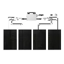 Balkonkraftwerk 4 Solarmodule ohne Batterie.webp