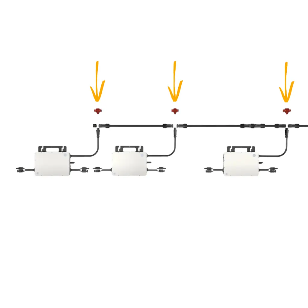 Trunk Connector mehrere Mikrowechselrichter.webp