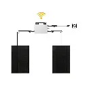 Balkonkraftwerk für 2 Solarmodule mit Mikrowechselrichter.webp