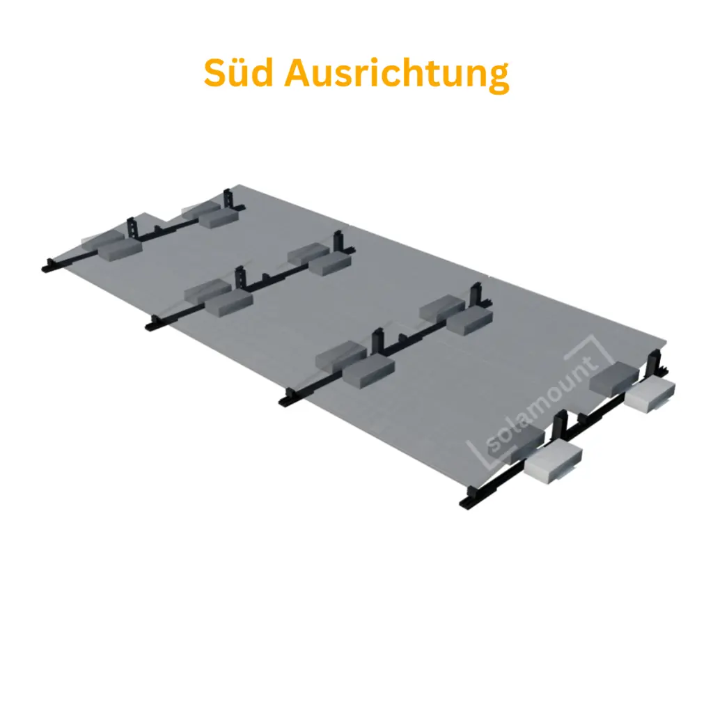 Süd Ausrichtung Flachdach Schwarz.webp