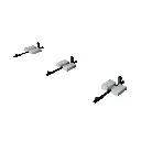 2er Flachdach Halterung Schwarz___.webp