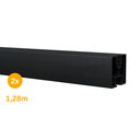Aluschiene | 1,28m-2,4m | Silber/Schwarz | Solamount
