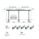 Carport Verbinder Set | Solamount