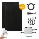 Balkonkraftwerk Hoymiles | 2 Solarmodule | 800W Wechselrichter | optional Batterie + Halterung