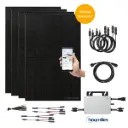 Balkonkraftwerk Hoymiles | 4 Solarmodule | 800W Wechselrichter | optional Batterie + Halterung