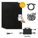 3 Solarmodule 440W + 1600W Wechselrichter inkl.  DTU-Wlite-S | Auf 800W drosselbar | optional Batterie oder Halterung