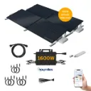 Hoymiles XL 2000W | Solarmodule 500W + 1600W Wechselrichter inkl.  DTU-Wlite-S | Optional Batterie oder Halterung