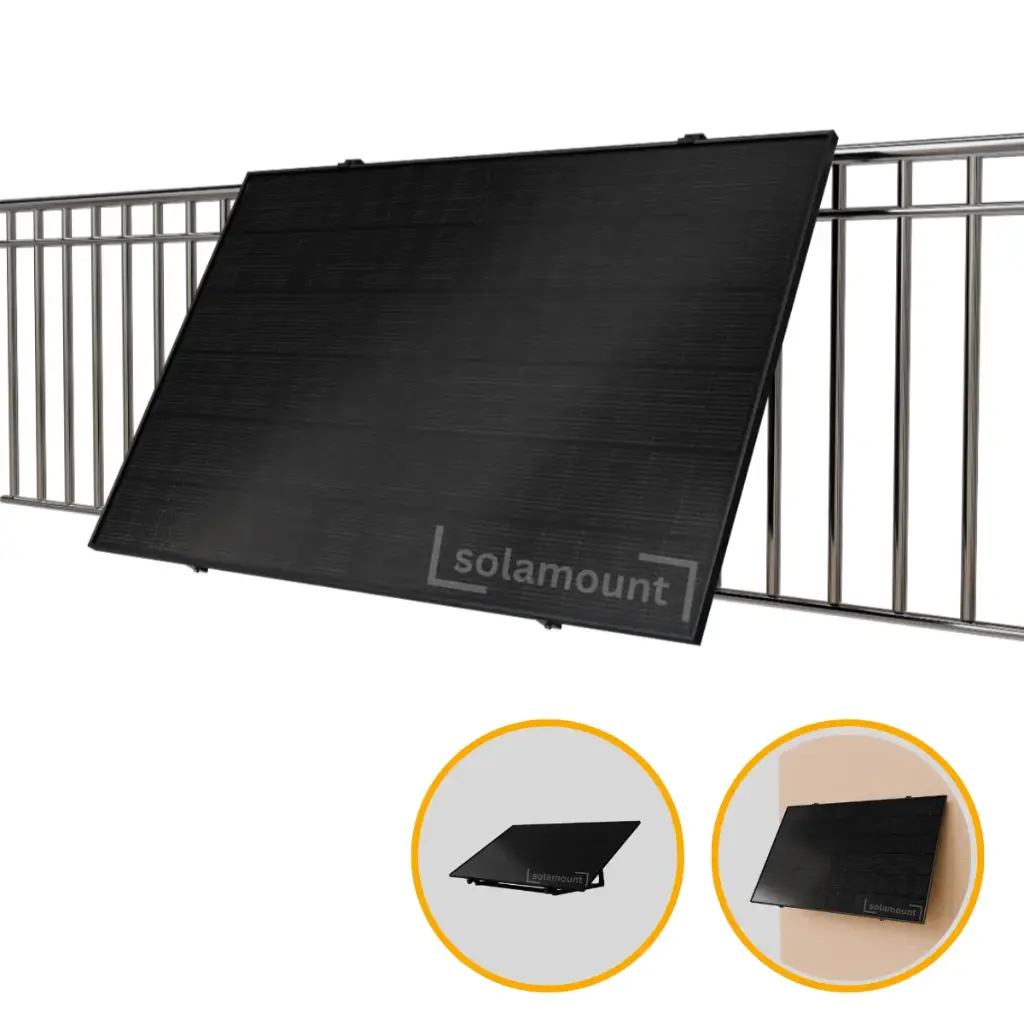 [219724] Halterung Neigbar 20-35° Solarpanel | Boden Balkon Wand
