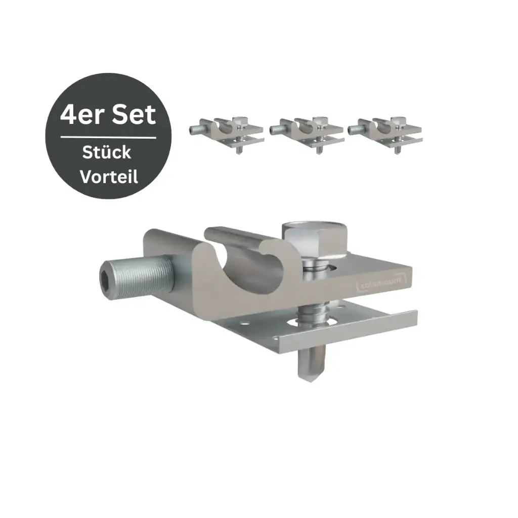 [210080] Zusatzartikel | 4 Stück PV-Erdungsklemmen | Solamount