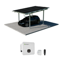 Solarcarport Komplettset für 1 Auto inkl. 9 Solarmodule & 5 kW Growatt Wechselrichter | Optional: Speicher, Wallbox & DC-Überspannungsschutz | Solamount