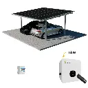 Solarcarport Komplettset für 2 Autos inkl. 15 Solarmodule & 6 kW Growatt Wechselrichter | Optional: Speicher, Wallbox & DC-ÜSS | Solamount