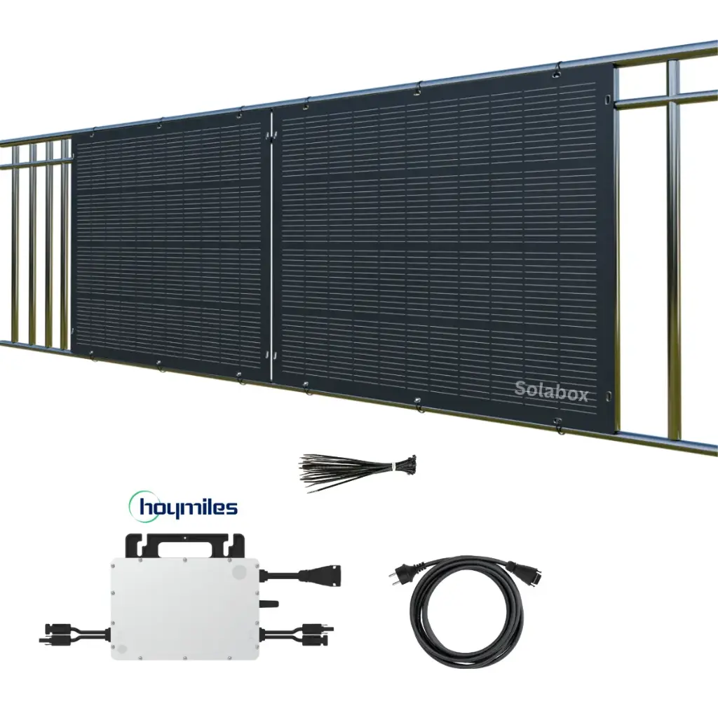 Solabox Flex | Flexible Solarmodule 200W + 800W Wechselrichter Hoymiles | Optional Batterie