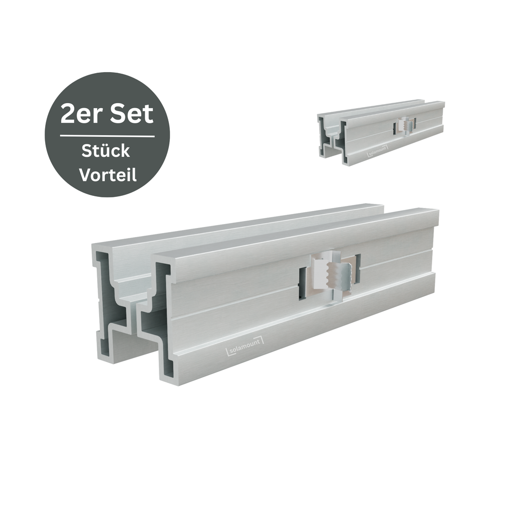 [220716] Connecteur interne pour rail de montage en aluminium | Set de 2 | Solamount