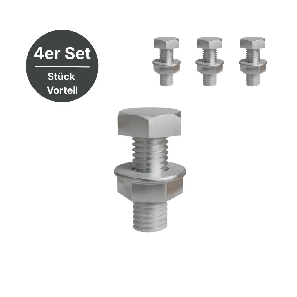[224326] Haken-Schrauben (4er-Set – Mutter und Schraube)