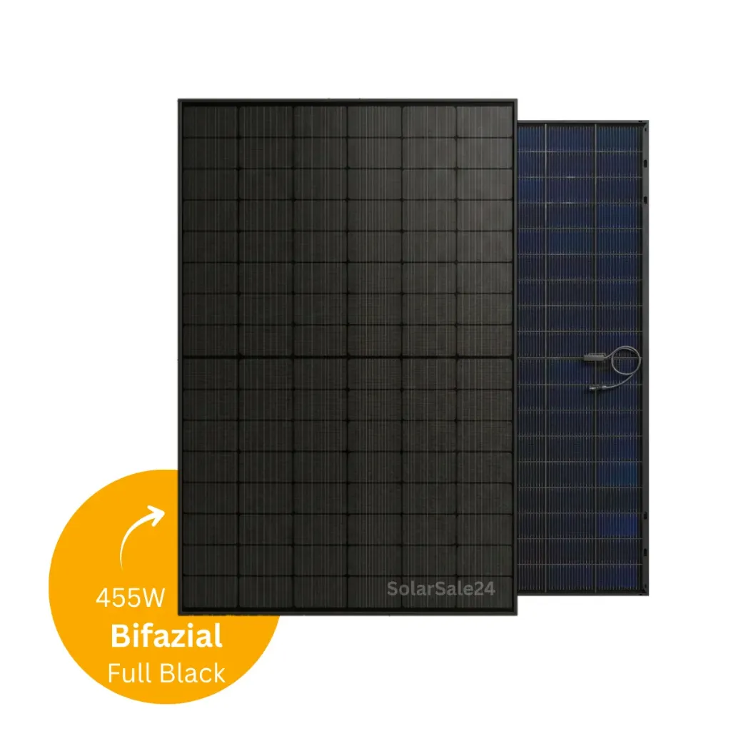 [JAM54D41 -455/LB-1] 465W Solarmodul | Full Black | Glas-Glas Bifazial | JA SOLAR (pièces)