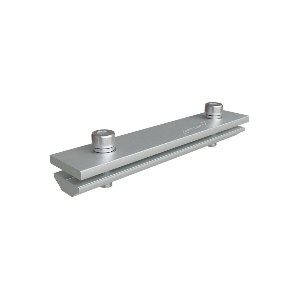 [210031] Zusatzartikel | 4 Stück Verbindungsstück für Flachdach Halterung | Solamount (Silber)