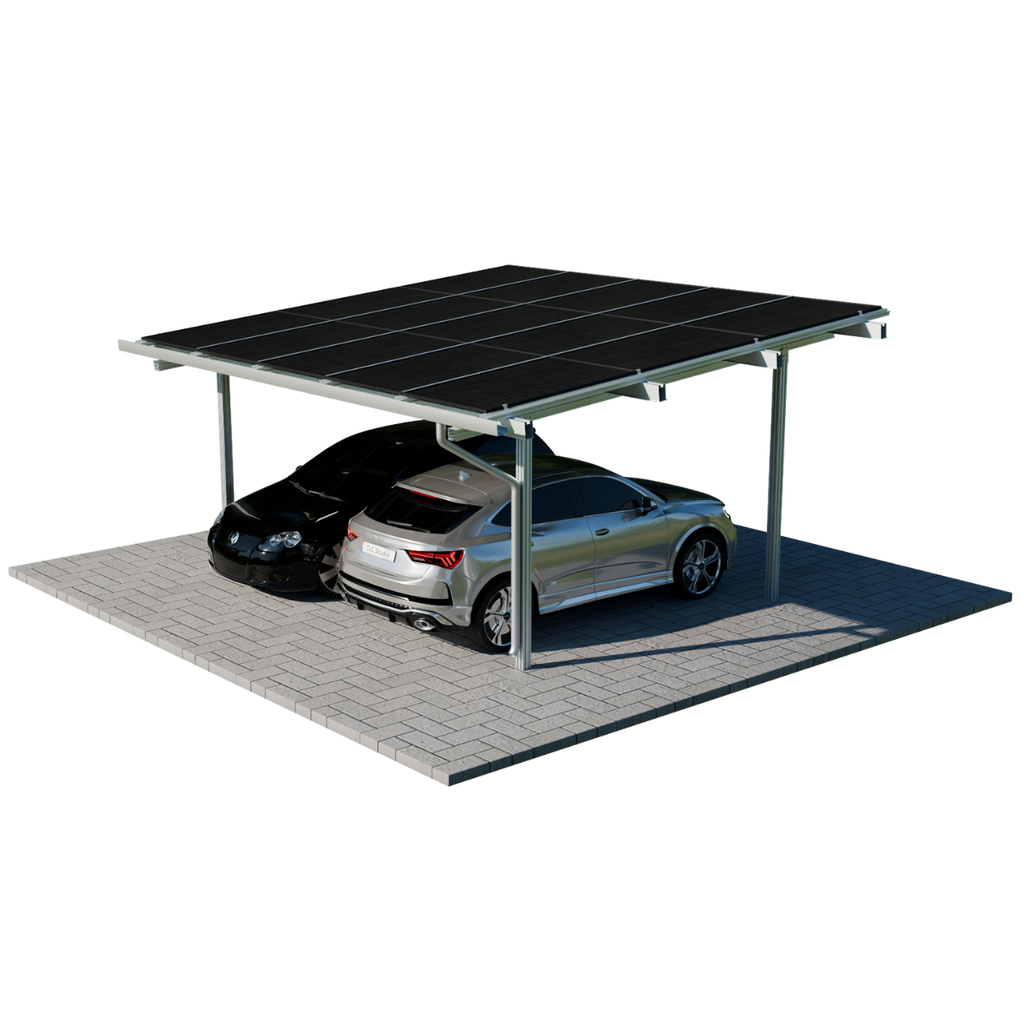 Solarcarport Halterung für 2 Autos inkl. Solarmodule