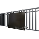 Beugel balkonzonnepanelen kantelbaar 0° & 15-30° | Zilver/Zwart | Solamount