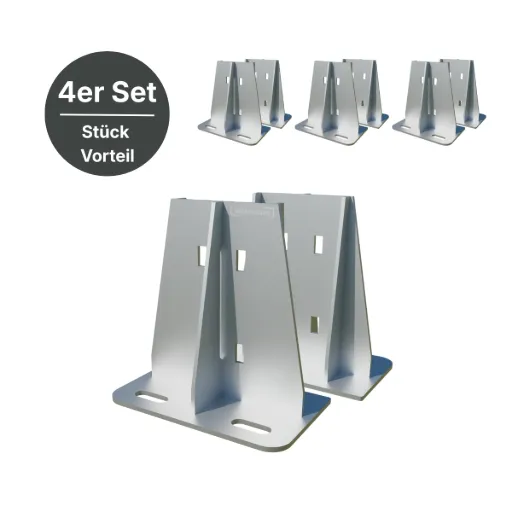 Montagefuß für Carport | Set mit 4 Stück