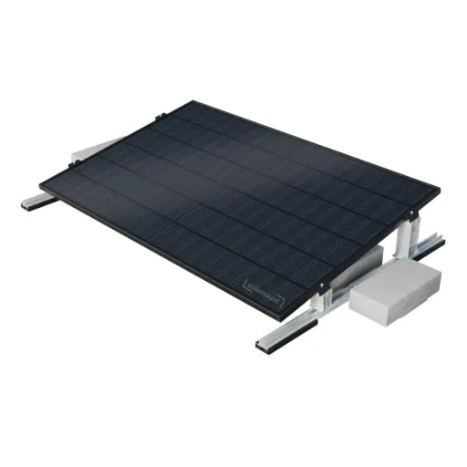 Premium Flachdach Halterung für 1 Solarmodul | Solamount | Ohne Bohren | Für 400-600W Module | Süd oder Ost-West Ausrichtung | 2. Generation