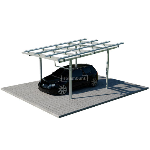 Solarcarport Halterung für 1 Auto